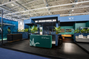 interior design Turella Nico Celidoni progetto allestimento fiera evento aziende arredo bagno RCR box doccia CSA AQUA elite