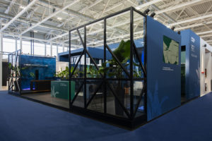 interior design Turella Nico Celidoni progetto allestimento fiera evento aziende arredo bagno RCR box doccia CSA AQUA elite