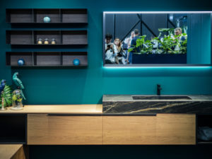 interior design Turella Nico Celidoni progetto allestimento fiera evento aziende arredo bagno RCR box doccia CSA AQUA elite