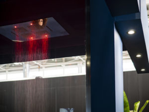 interior design Turella Nico Celidoni progetto allestimento fiera evento aziende arredo bagno RCR box doccia CSA AQUA elite