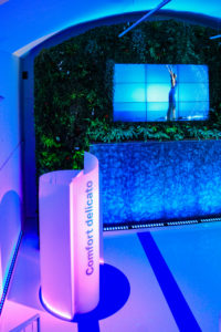 interior design Turella Nico Celidoni progetto allestimento Fuorisalone Milano Design Week Brera Minguzzi fiera evento arredo bagno AquaClean