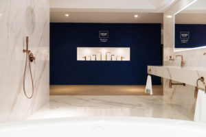 luxury interior design Turella Nico Celidoni progetto ristrutturazione restyling dettagli lusso forniture italian style Grohe spazi commerciali