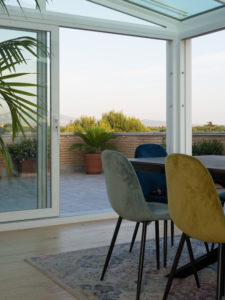luxury home interior design Turella Nico Celidoni progetto ristrutturazione restyling attico dettagli lusso italian style terrazza vista skyline Appia Antica