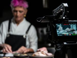 luxury interior design Turella Nico Celidoni backstage Foodies' Challenge chef Cristina Bowerman michelin stars ristorante Glass Hostaria food video