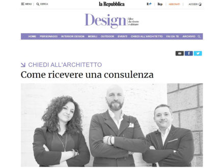 “Chiedi all’Architetto” su Repubblica.it